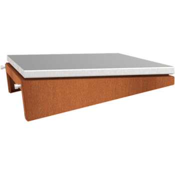 Adezz Forno Accessories STAINLESS STEEL Adezz Forno Damm Extension Side Plates in Wood and Stainless Steel